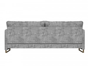 grey fabric loveseat sofa 3D Model