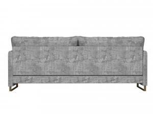 grey fabric loveseat sofa 3D Model