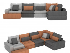 sectional sofa 3D 模型