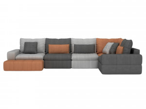 sectional sofa 3D 모델