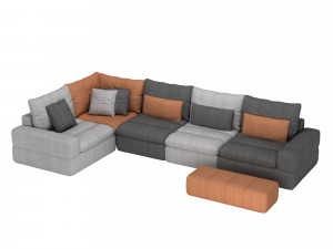 sectional sofa 3D 모델