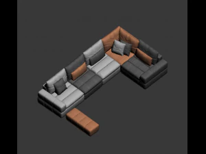 sectional sofa 3D Model