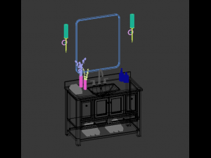 vanity set 3D-Modell