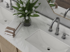 double vanity set 3D-Modell