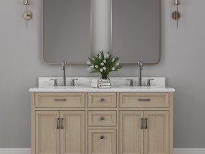 double vanity set 3D 模型