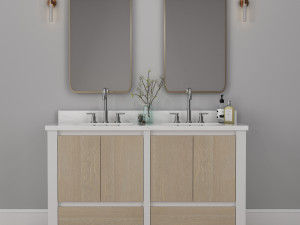 double vanity set 3D 模型