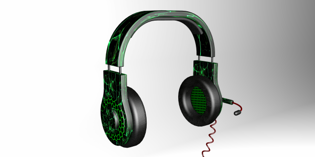 headphones Modelo 3D .c4d .max .obj .3ds .fbx .stl .blend