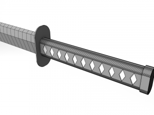 katana Modello 3D