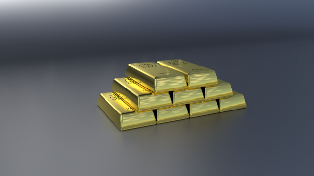 gold bar stack 3D Model .c4d .max .obj .3ds .fbx .stl .blend
