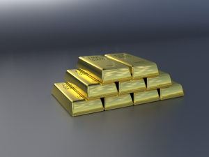 gold bar stack 3D Модель