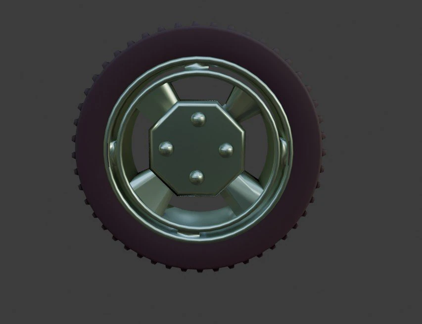 tyre and rim 3D Model .c4d .max .obj .3ds .fbx .stl .blend