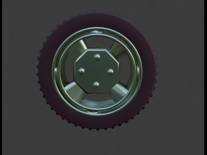 tyre and rim Modèle 3D