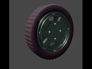 tyre and rim 3D Model