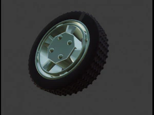 tyre and rim 3D Model