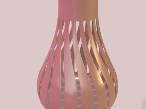 fency decorated flower vase 3d printable model Modèle 3D