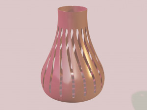 fency decorated flower vase 3d printable model Modèle 3D