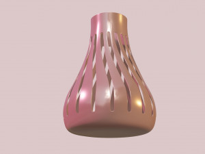 fency decorated flower vase 3d printable model Modèle 3D