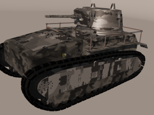 Tank - leichttraktor 3D Model