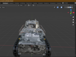 Tank - leichttraktor Modelo 3D