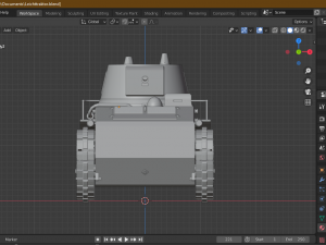 tank - leichttraktor 3D Model