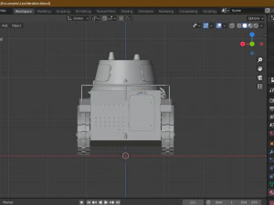 tank - leichttraktor 3D Model