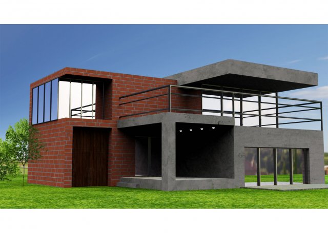 modernhose 3D Model .c4d .max .obj .3ds .fbx .stl .blend 