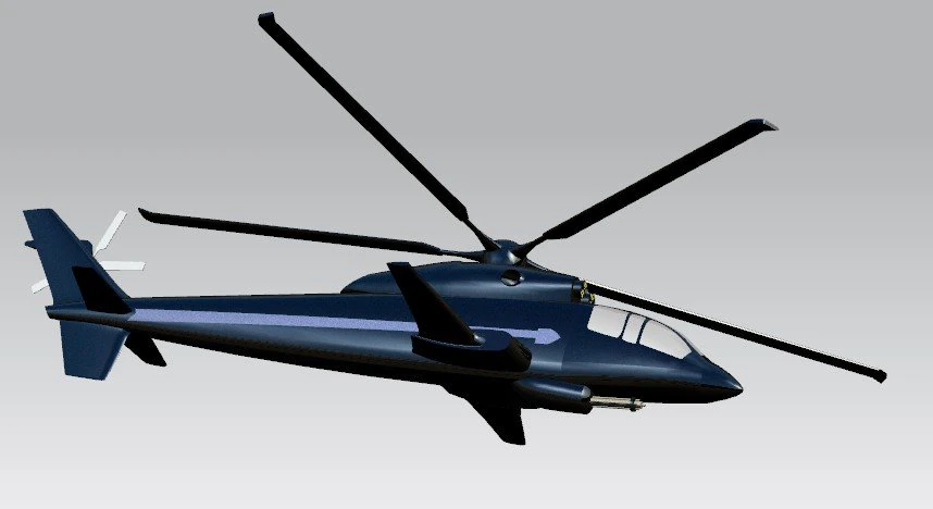 chopper helicopter 3D Print Model .c4d .max .obj .3ds .fbx .stl .blend 