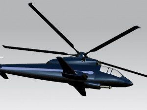chopper helicopter 3D-Druckmodell