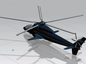 chopper helicopter 3D Print Model