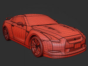 nissan gtr 2010 3D-Modell