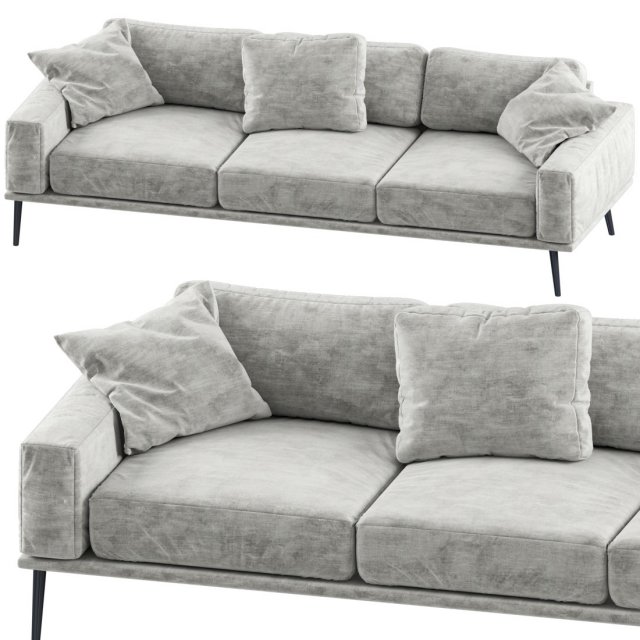 sofa charming 3D Model .c4d .max .obj .3ds .fbx .stl .blend 