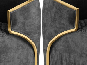 burrow armchairsgolden 3D Model