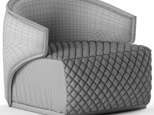 burrow armchairsgolden 3D Model
