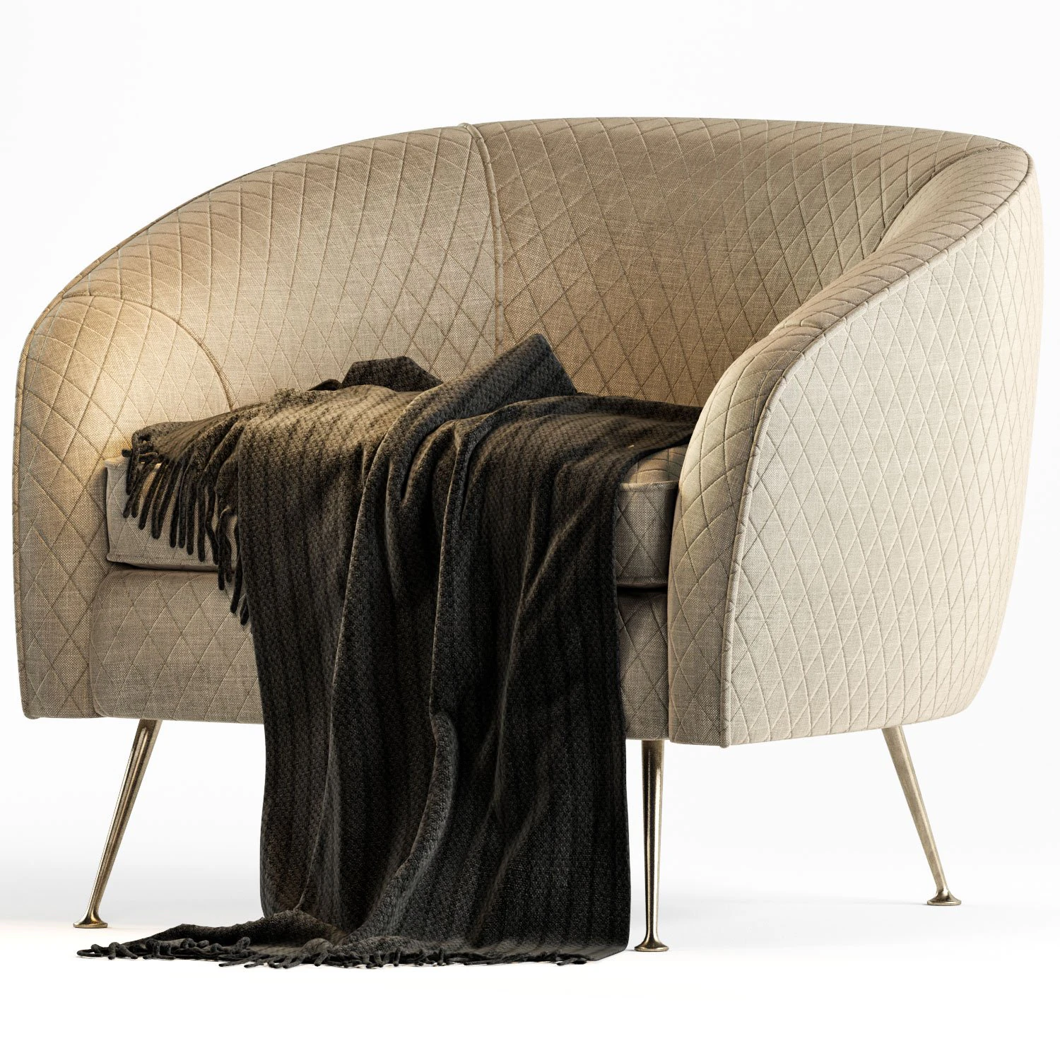 article canyon armchair 3D Model .c4d .max .obj .3ds .fbx .stl .blend