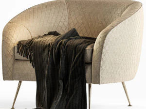 art&iacute;culo sill&oacute;n ca&ntilde;&oacute;n Modelo 3D