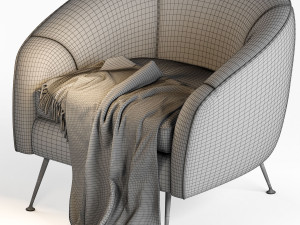 article canyon armchair Modelo 3D