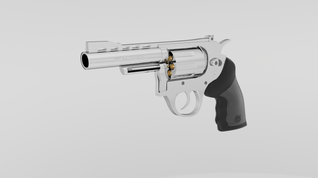 Revolver 44 magnum 3D मॉडल .c4d .max .obj .3ds .fbx .stl .blend 