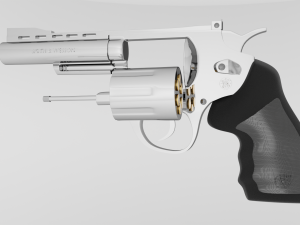 Revolver 44 magnum 3D मॉडल