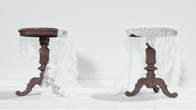 SMALL TABLE 3D Модель .c4d .max .obj .3ds .fbx .stl .blend 