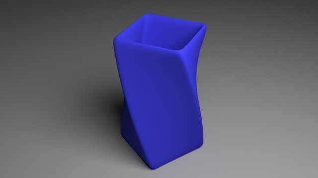 blue vase Model 3D .c4d .max .obj .3ds .fbx .stl .blend 