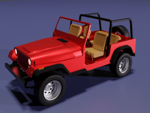 jeep cj-7 1980 3D Model