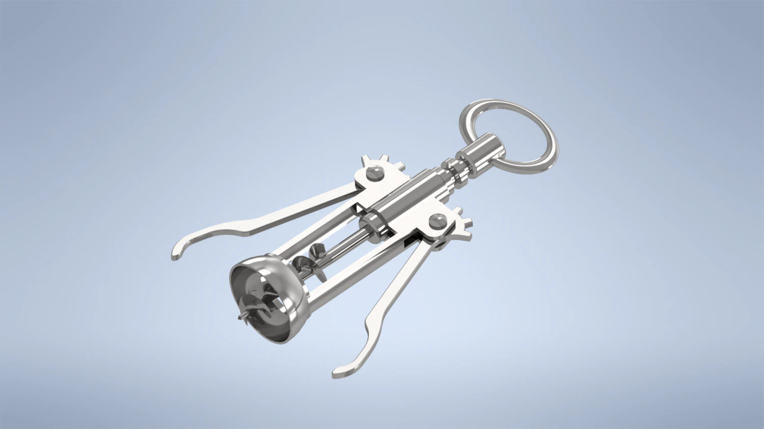 corkscrew 3D Model .c4d .max .obj .3ds .fbx .stl .blend