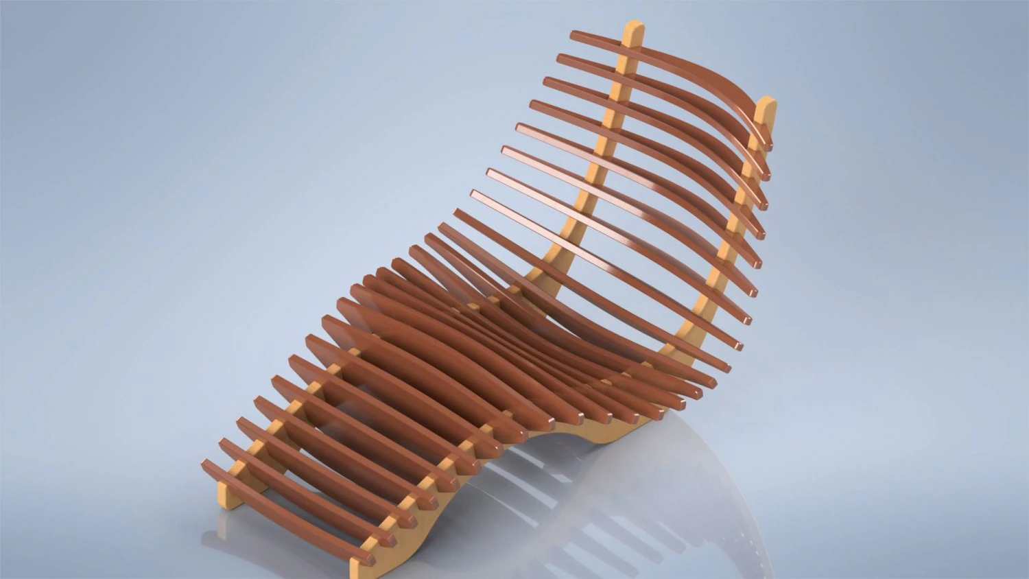 ribs chair 3D Print Model .c4d .max .obj .3ds .fbx .stl .blend 