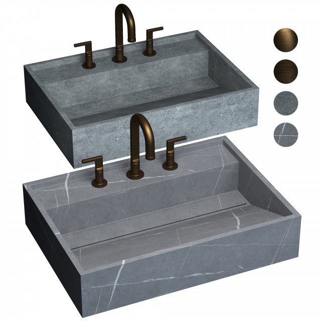 ibasins hydra by inalco 60x43 Modèle 3D .c4d .max .obj .3ds .fbx .stl .blend 