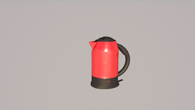 electric kettle 3D Модель .c4d .max .obj .3ds .fbx .stl .blend 