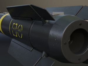 agm-114 hellfire 3D-Modell