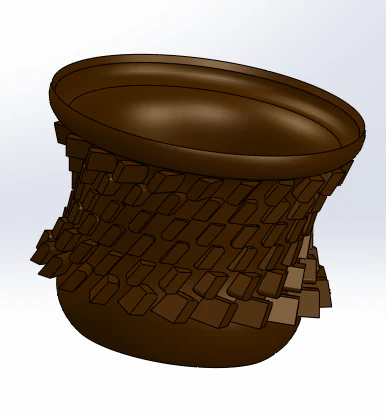 flower pot 3D Print Model .c4d .max .obj .3ds .fbx .stl .blend 