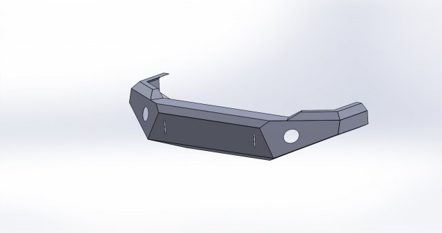 front bumper Modelo 3D .c4d .max .obj .3ds .fbx .stl .blend 