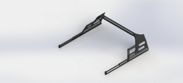 roll bar sheet metal 3D Модель .c4d .max .obj .3ds .fbx .stl .blend 