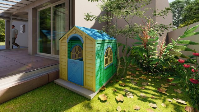 house childrens 3D Model .c4d .max .obj .3ds .fbx .stl .blend 